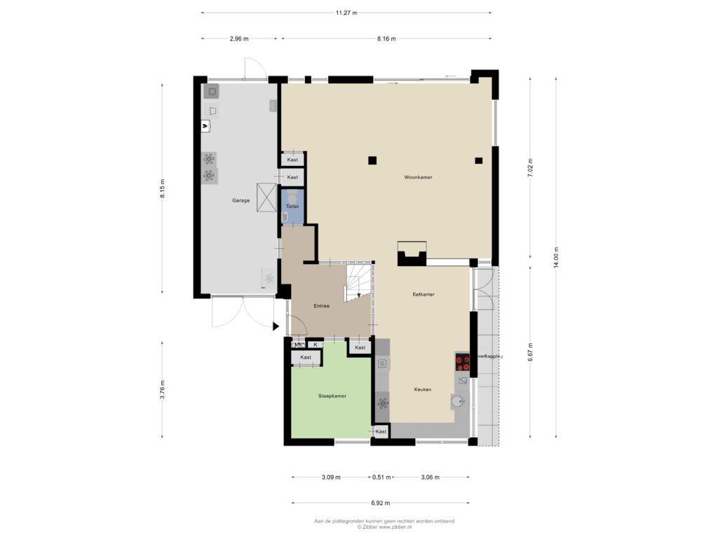 View floorplan of Begane Grond of Randwijksingel 20