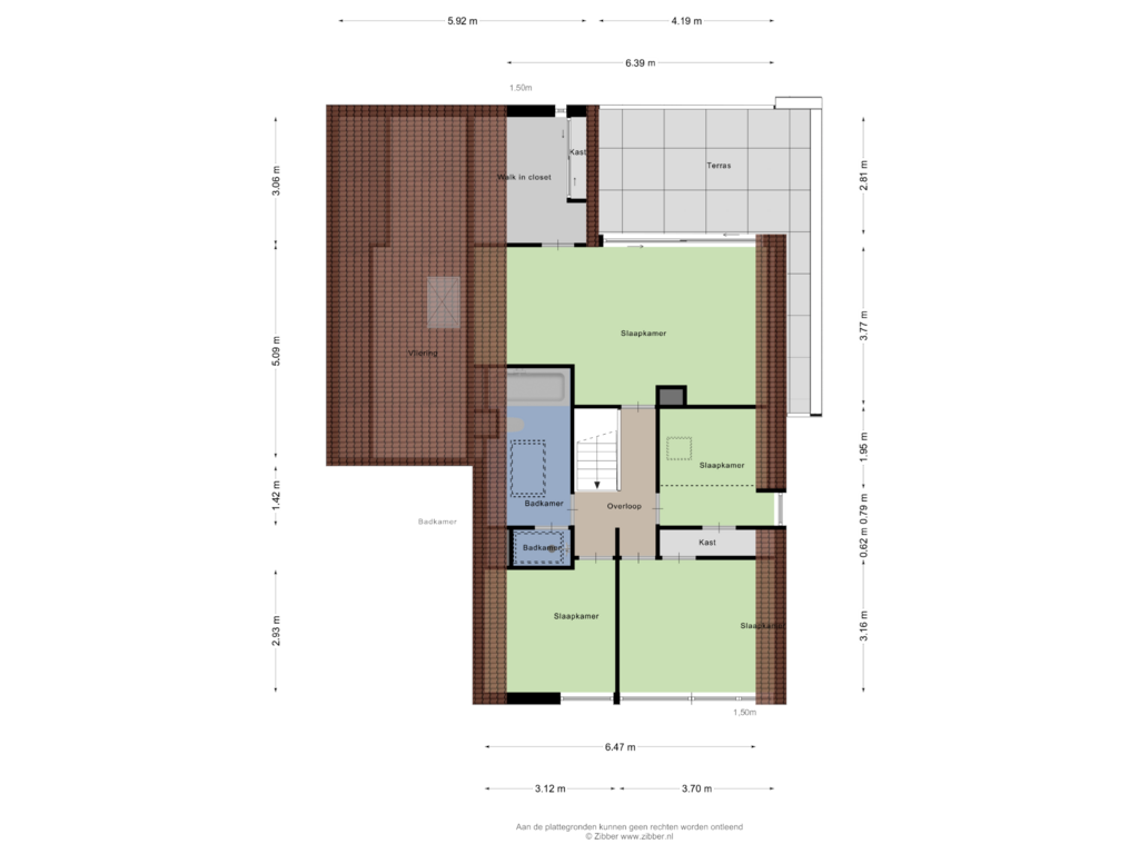 View floorplan of Eerste verdieping of Randwijksingel 20