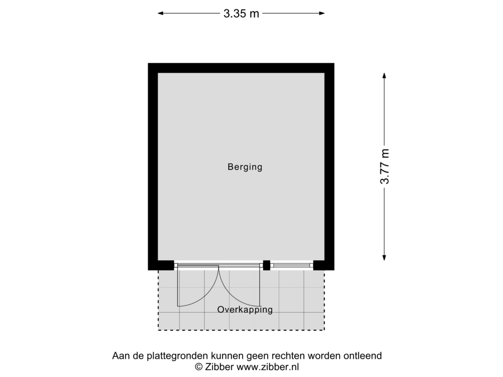 View floorplan of Berging of Randwijksingel 20