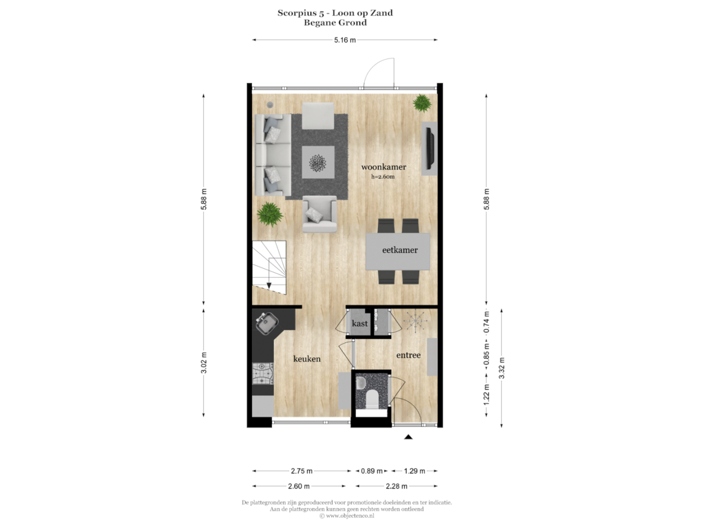 Bekijk plattegrond van BEGANE GROND van Scorpius 5