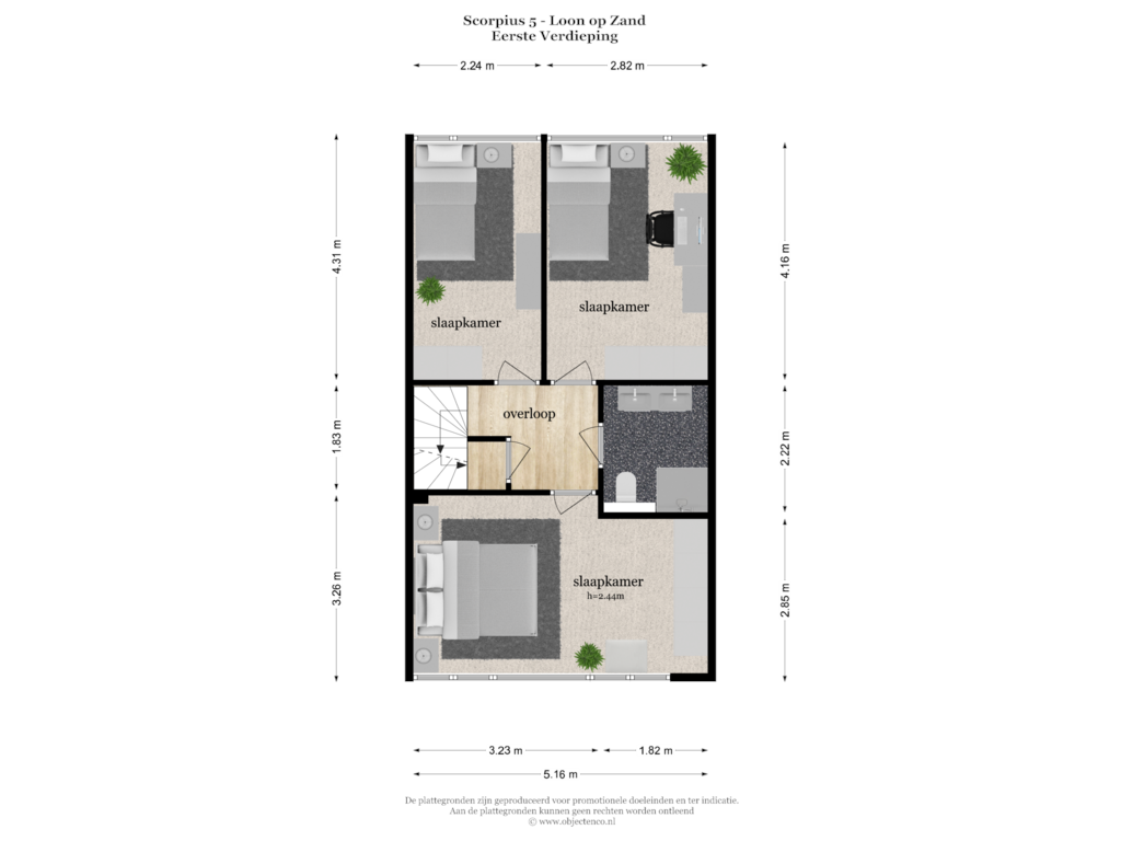 Bekijk plattegrond van EERSTE VERDIEPING van Scorpius 5