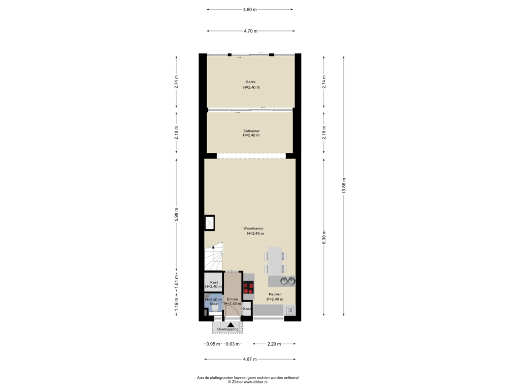 View floorplan of Begane Grond of Smetanastraat 21