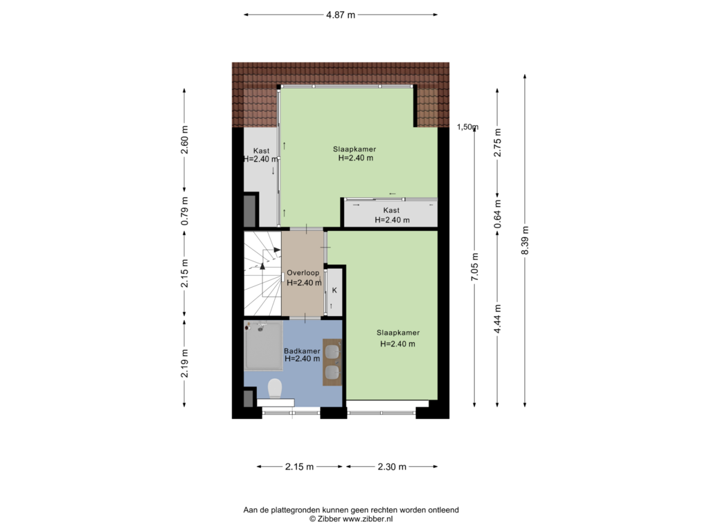 View floorplan of Eerste Verdieping of Smetanastraat 21