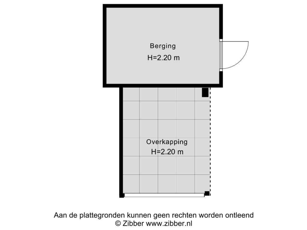 View floorplan of Berging of Smetanastraat 21