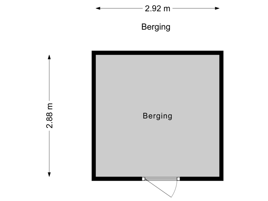 Bekijk plattegrond van Berging van Prinses Marijkelaan 43