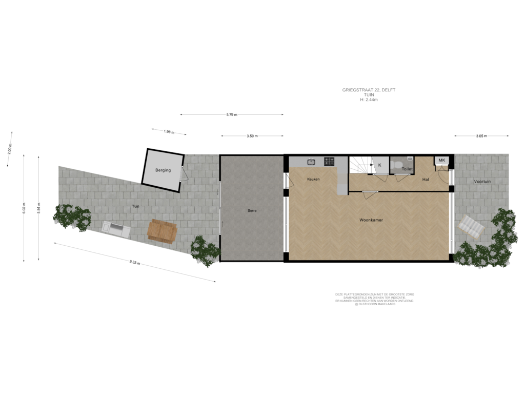 View floorplan of Tuin of Griegstraat 22