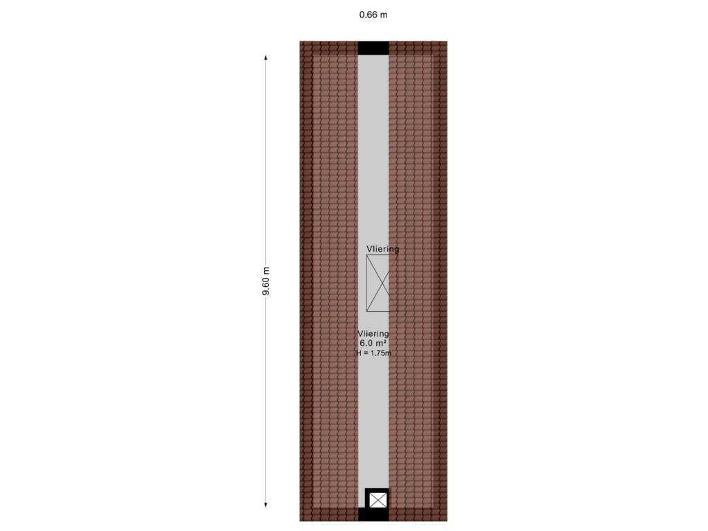 View floorplan of Vliering of Grienkamp 2