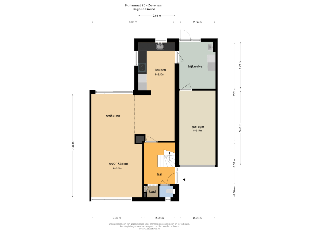 Bekijk plattegrond van Begane Grond van Kuilsmaat 23