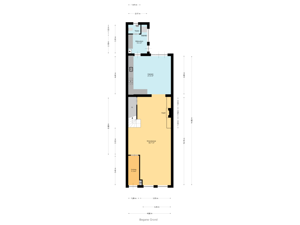 Bekijk plattegrond van Begane Grond van Albrecht Beijlinggracht 38