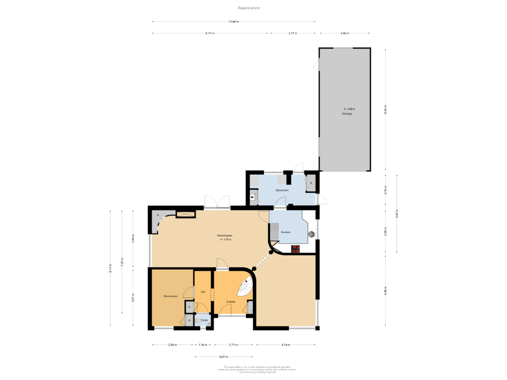 View floorplan of Begane grond of Ermgardlaan 7