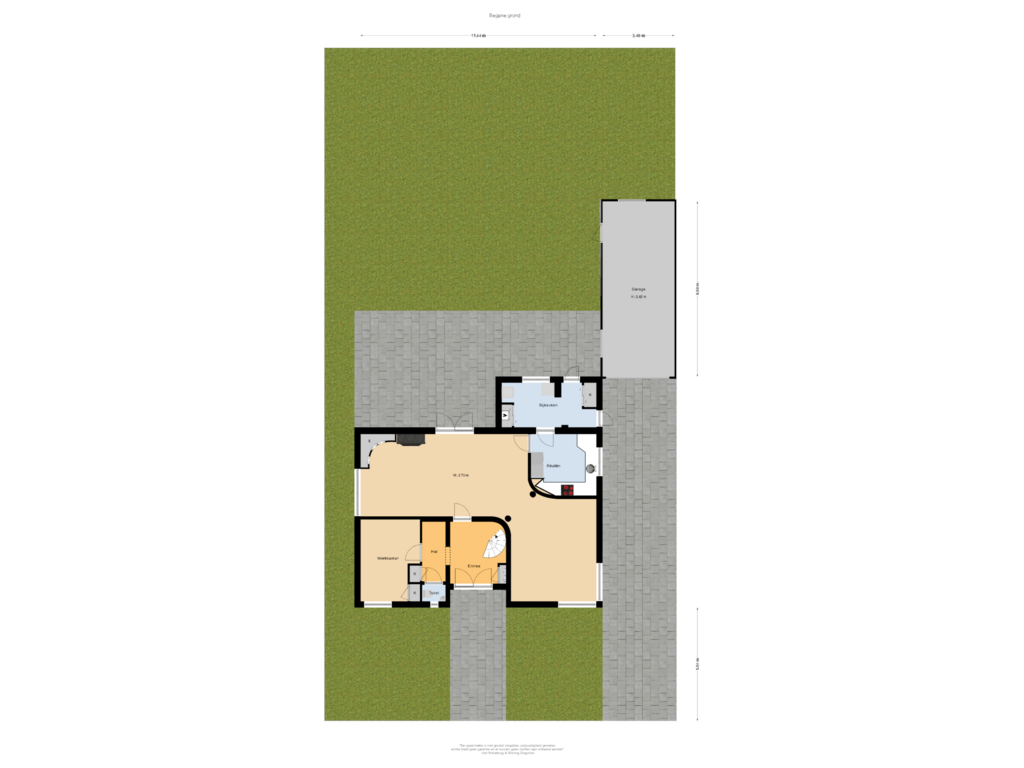 View floorplan of Tuin of Ermgardlaan 7