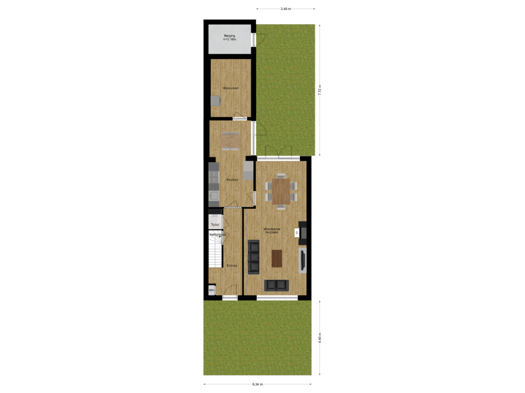 Bekijk plattegrond van Situatie van Leeuwenbekstraat 31