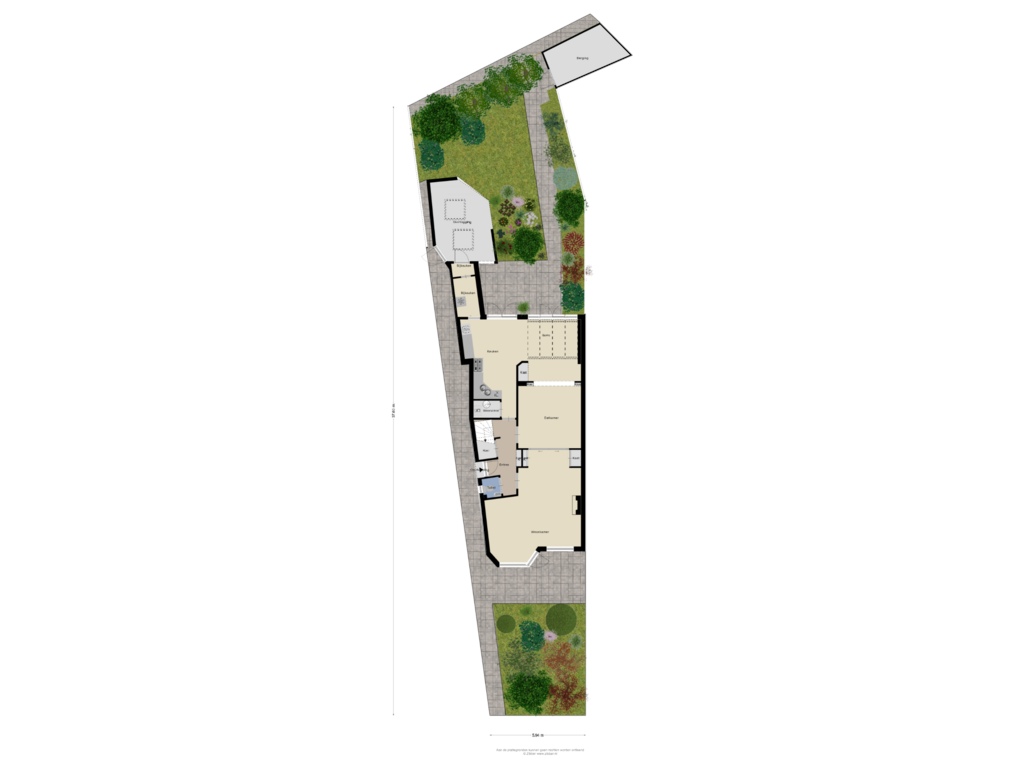 View floorplan of Begane grond_tuin of Rhijngeesterstraatweg 112