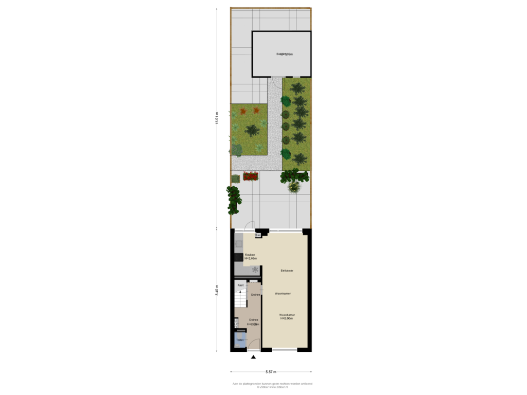 Bekijk plattegrond van Begane Grond _tuin van Tieselensstraat 23