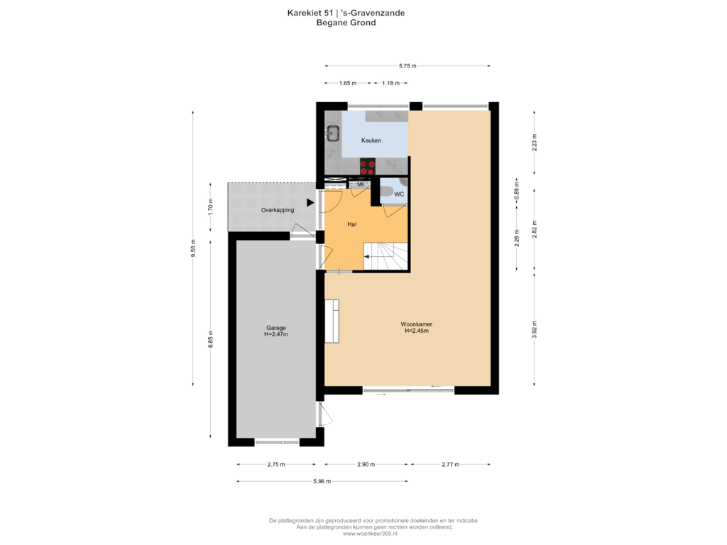 Bekijk plattegrond van Begane Grond van Karekiet 51