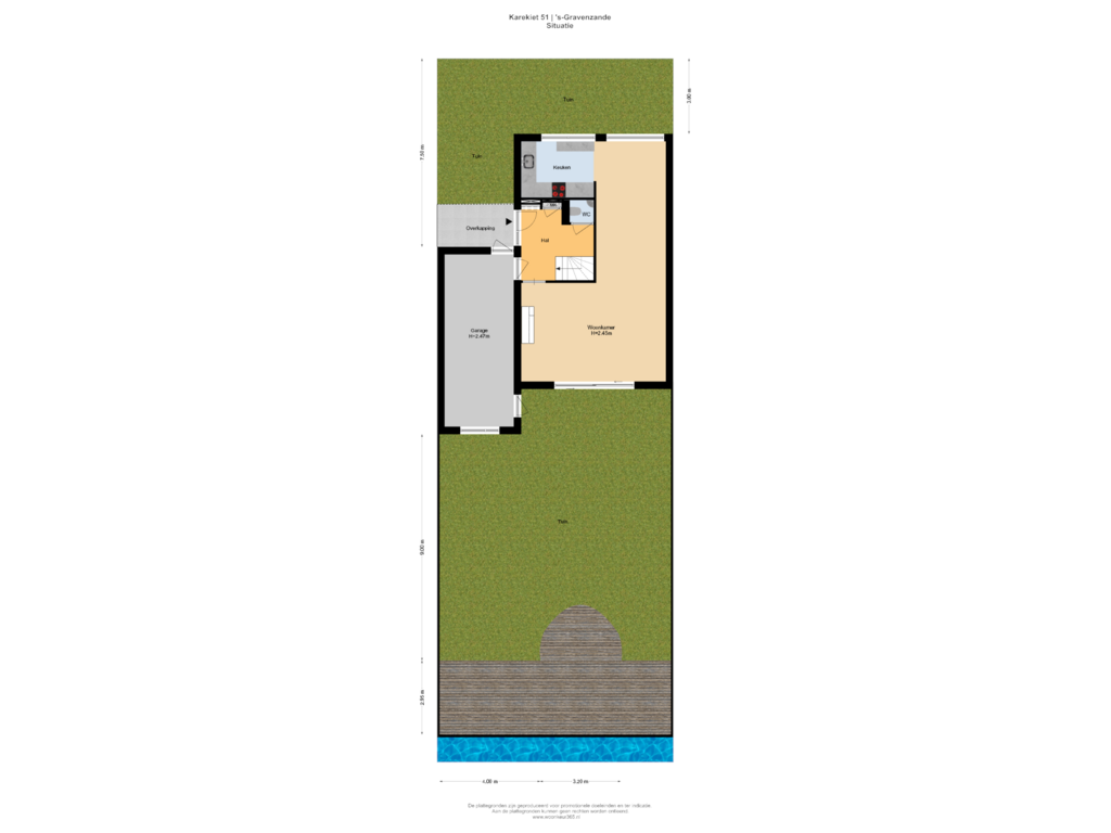 Bekijk plattegrond van Situatie van Karekiet 51