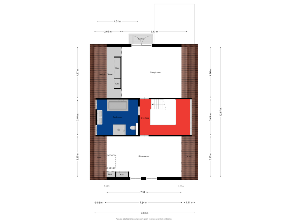 View floorplan of Eerste Verdieping of Vlasweel 27