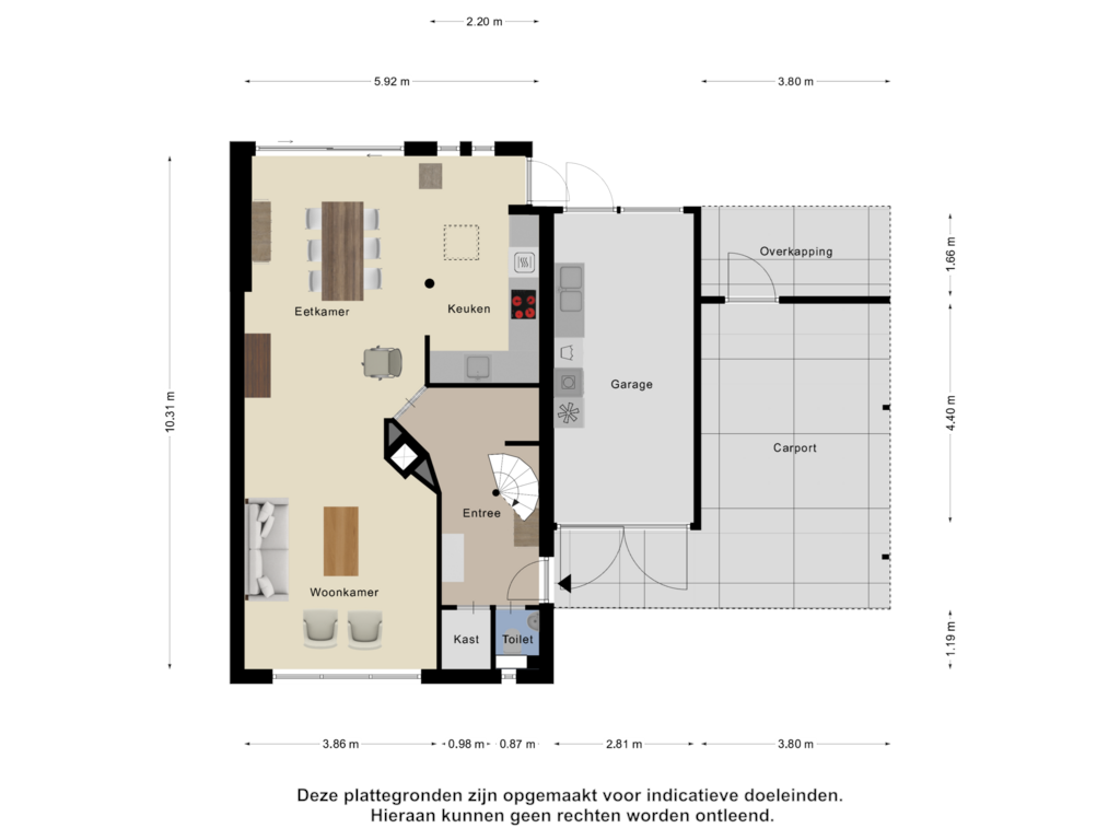 Bekijk plattegrond van Begane Grond van Alardusdreef 1