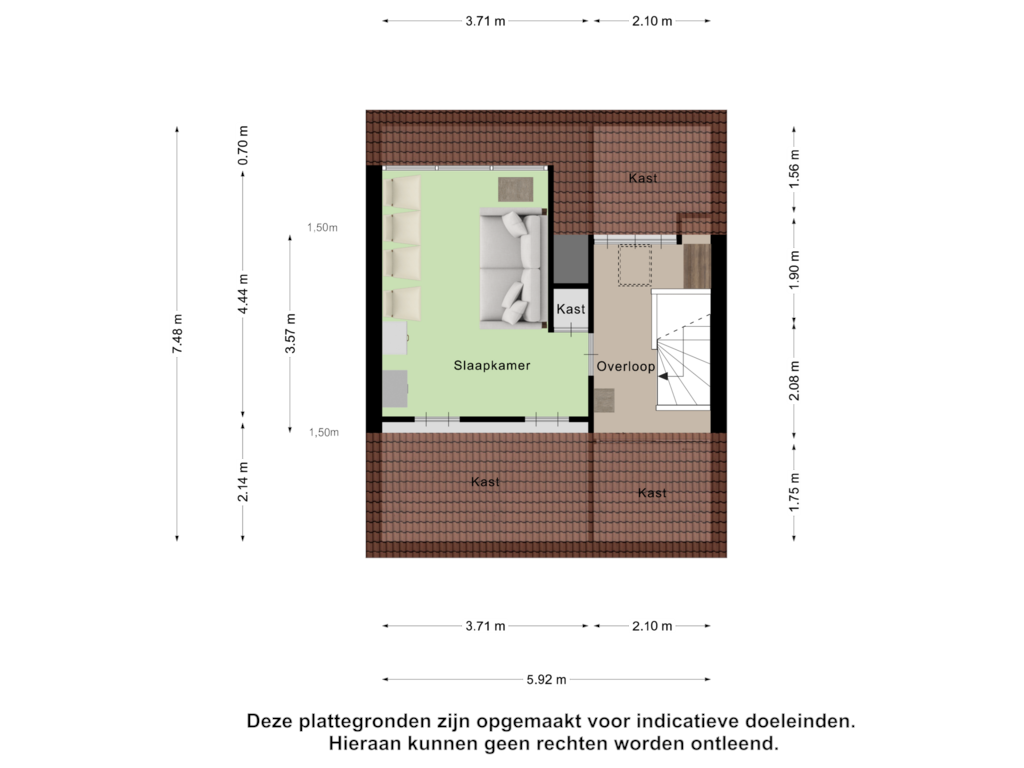 Bekijk plattegrond van Tweede Verdieping van Alardusdreef 1