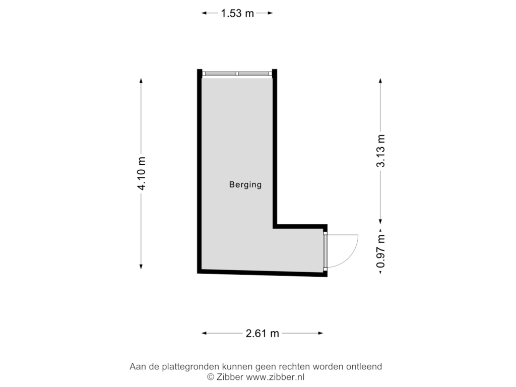 Bekijk plattegrond van Berging van Avondsterlaan 74