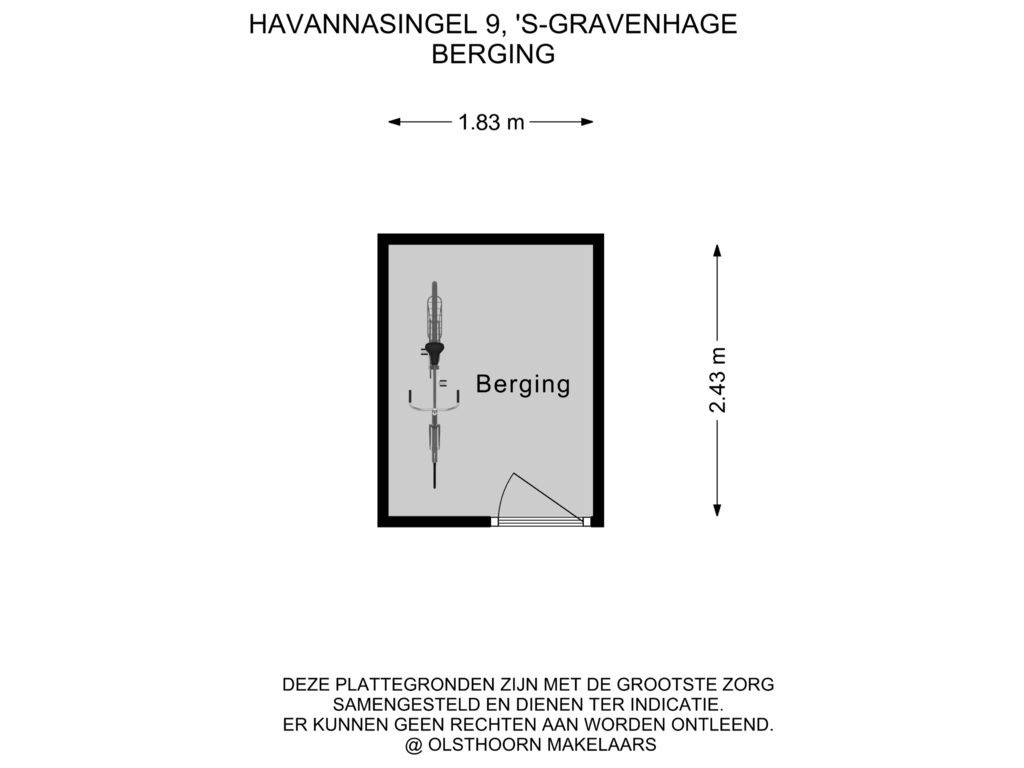 View floorplan of Berging of Havannasingel 9