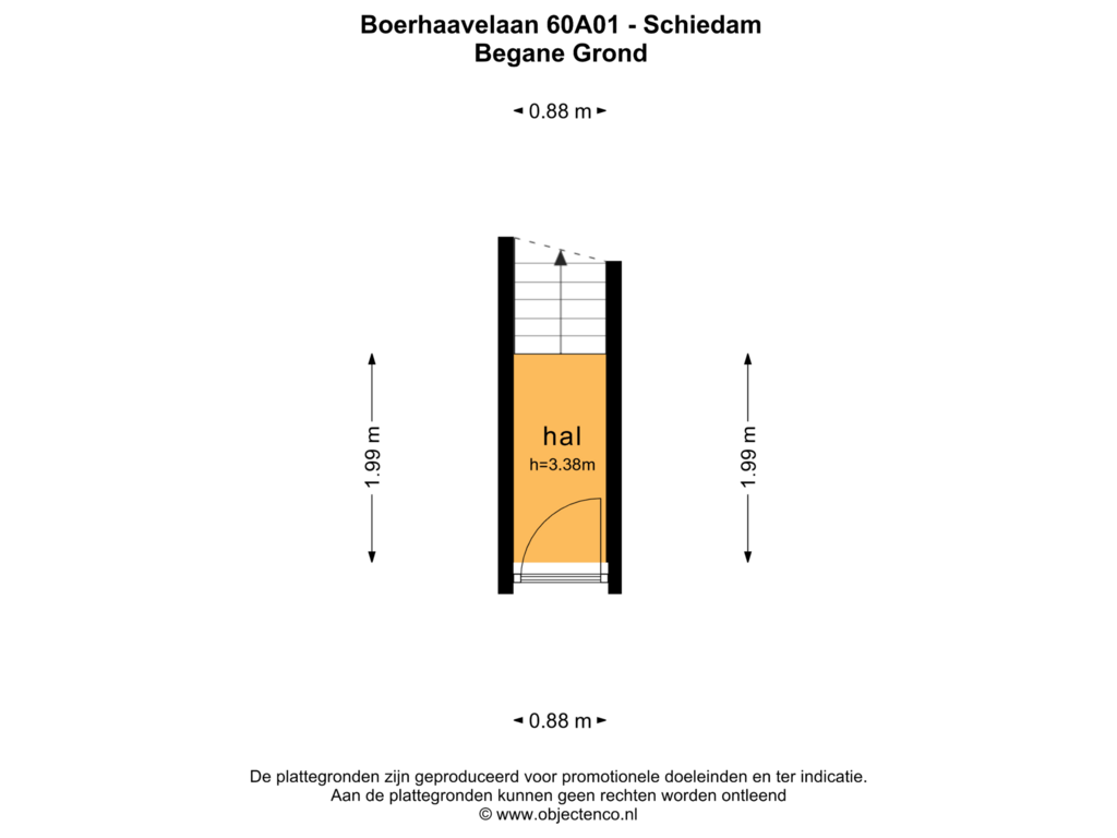 View floorplan of Begane Grond of Boerhaavelaan 60-A1