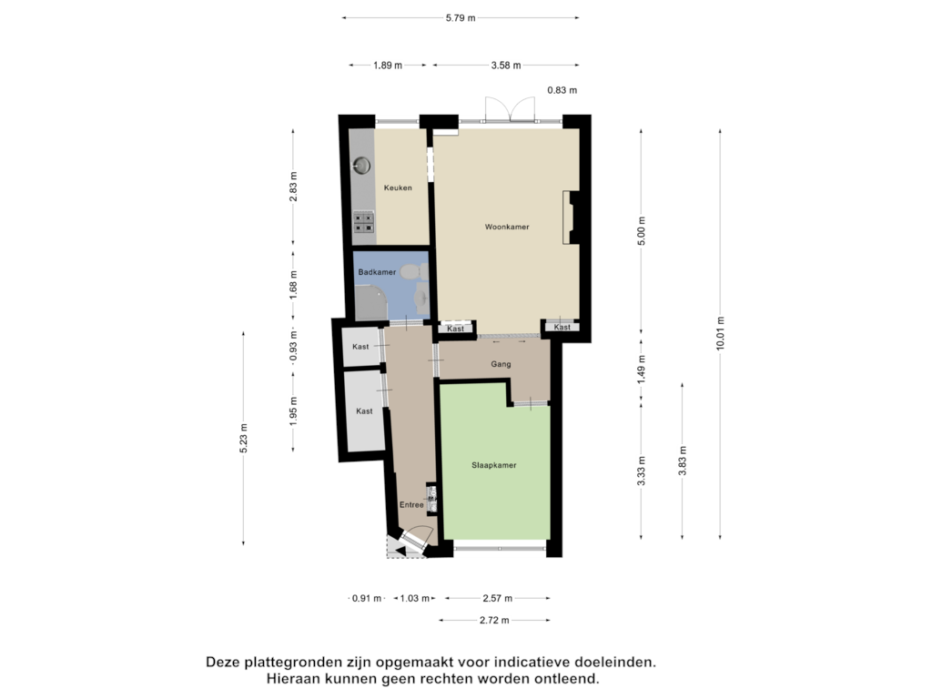 Bekijk plattegrond van Begane Grond van Noordpoortstraat 11