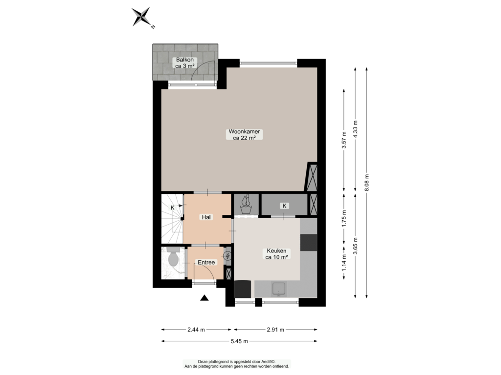 View floorplan of Tweede verdieping of Sabotagelaan 88