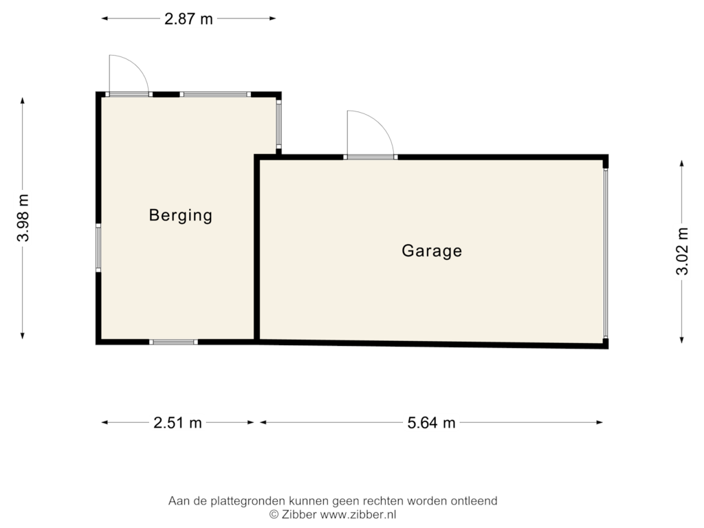 Bekijk plattegrond van Garage van Kloosterstraat 8-A