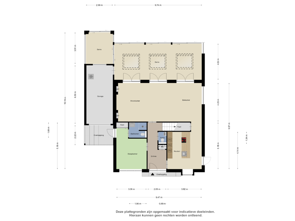 Bekijk plattegrond van Begane Grond van Colmschaterstraatweg 6-D