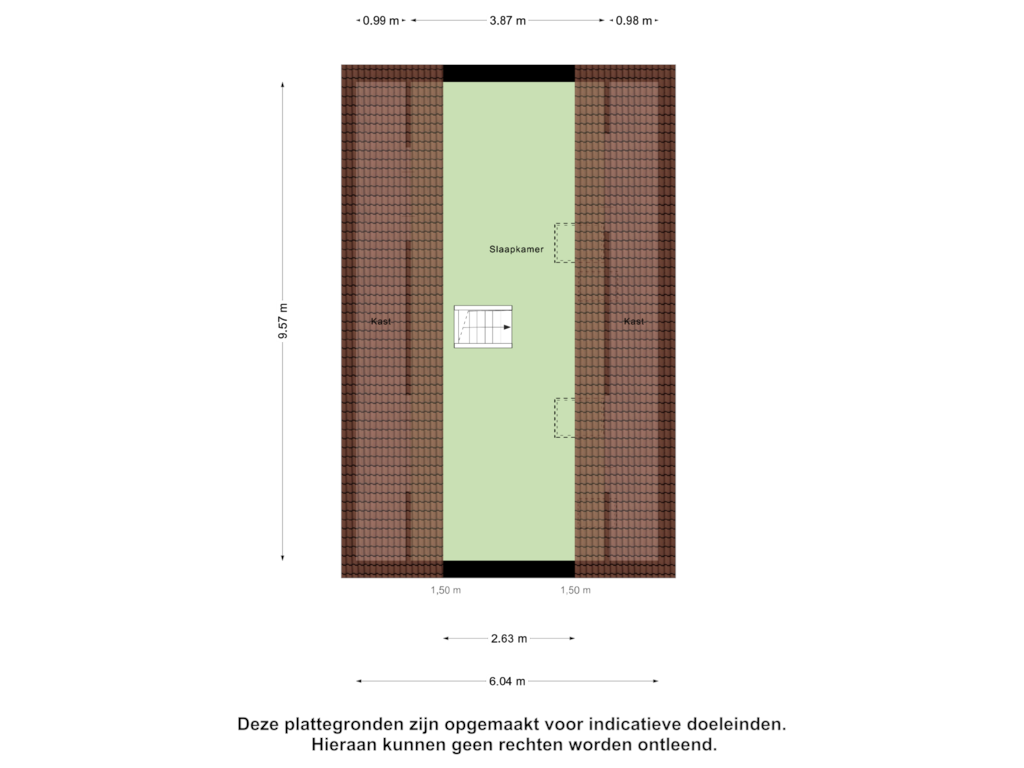 Bekijk plattegrond van Tweede Verdieping van Colmschaterstraatweg 6-D