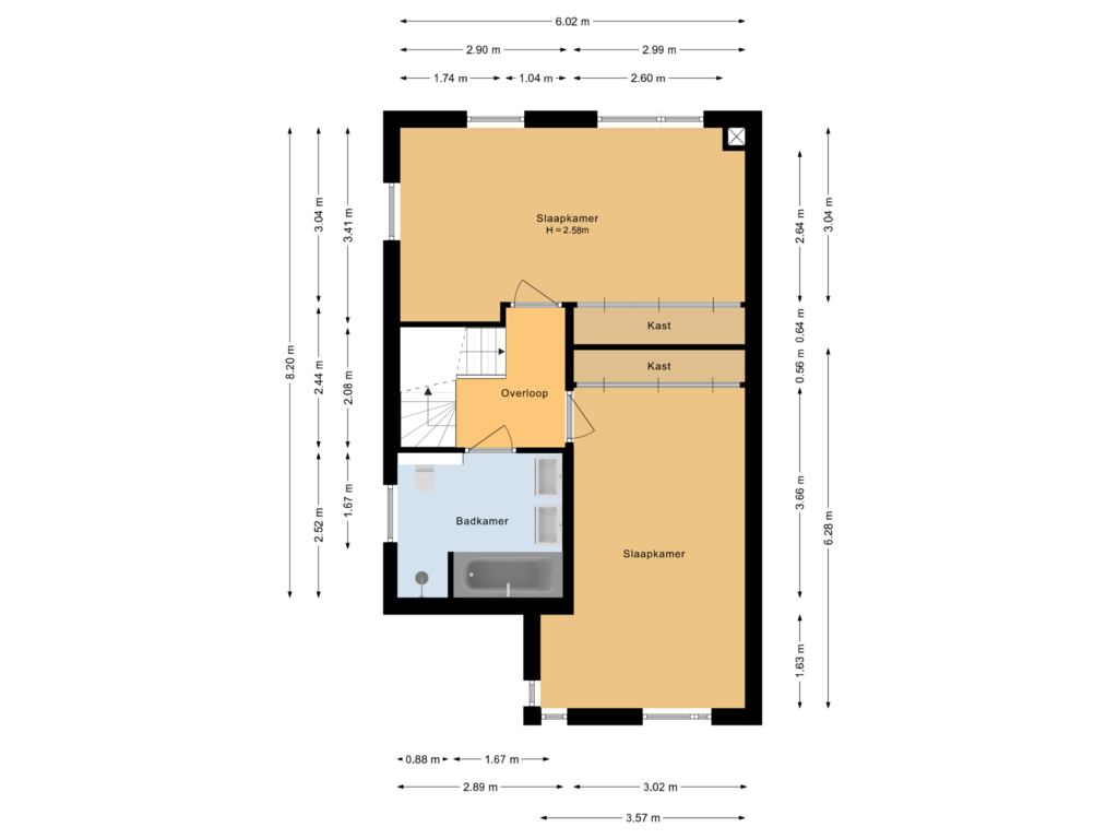 Bekijk plattegrond van Eerste verdieping van Roderveld 9