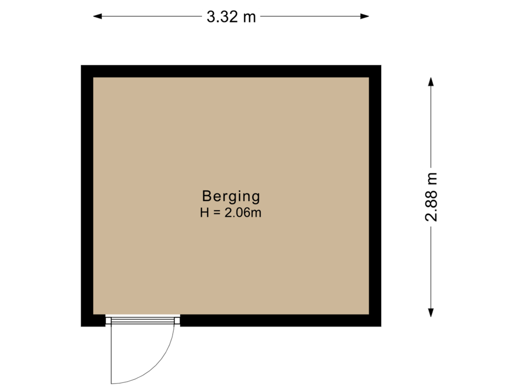 Bekijk plattegrond van Berging van Roderveld 9