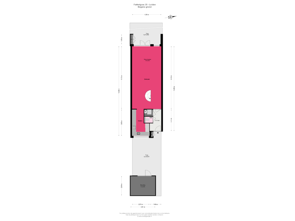 Bekijk plattegrond van Begane grond van Fakkelgras 35