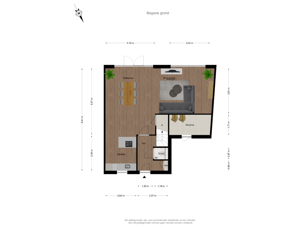 Bekijk plattegrond van Begane grond van Frankrijkstraat 209