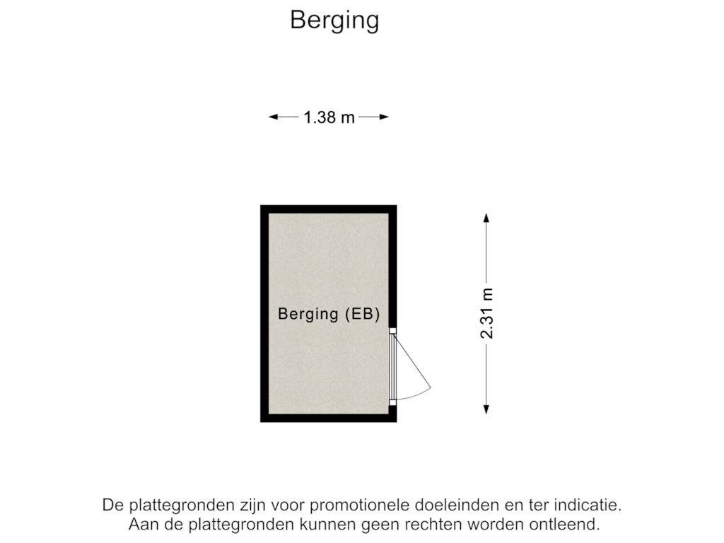 Bekijk plattegrond van Berging van Frankrijkstraat 209