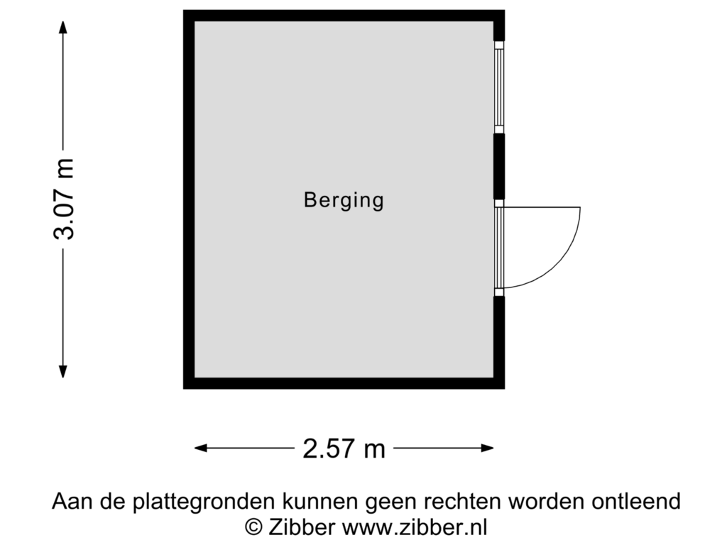 Bekijk plattegrond van Berging van Hobbemalaan 50