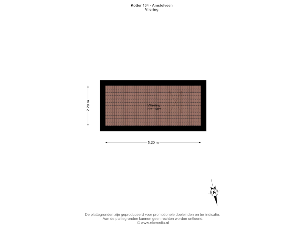 View floorplan of Vliering of Kotter 134