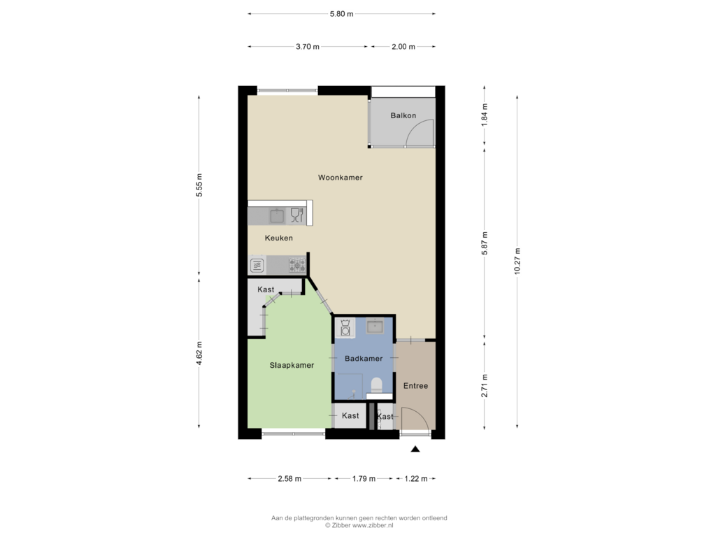 Bekijk plattegrond van Appartement van Muldershof 9