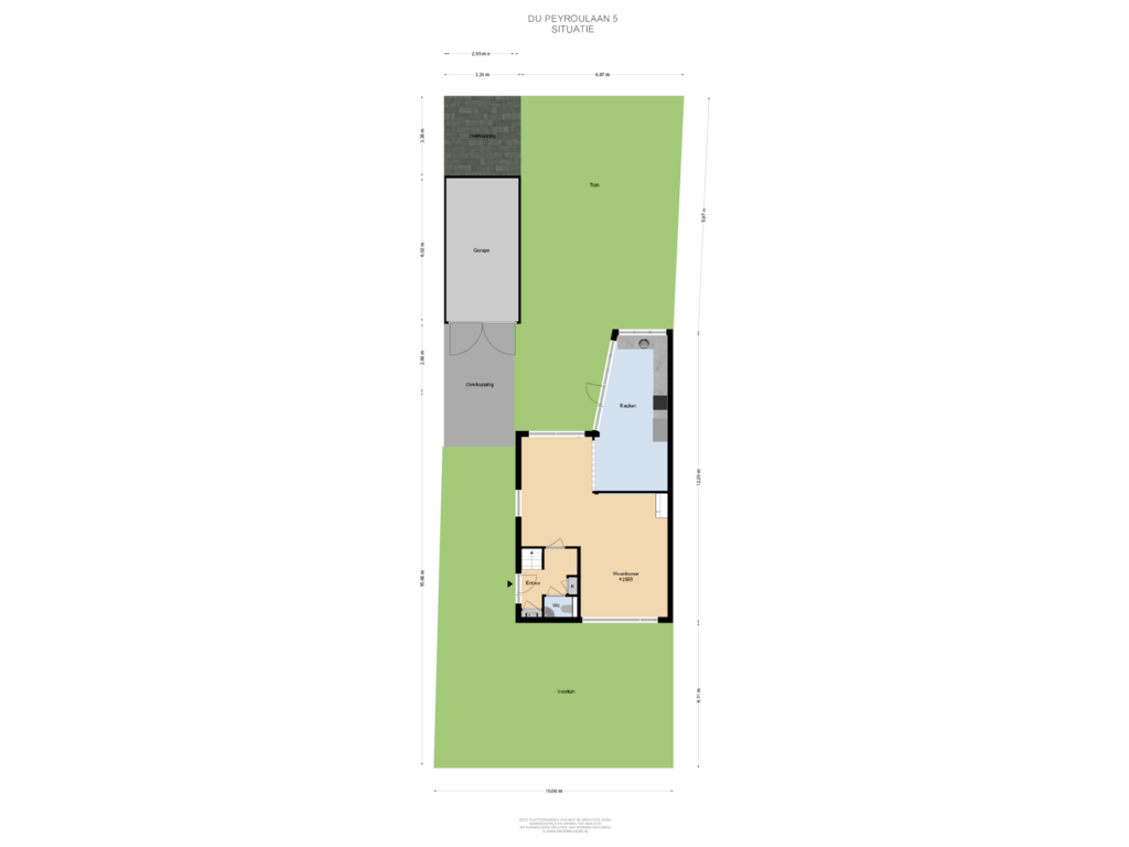 Bekijk plattegrond van Situatie van Du Peyroulaan 5