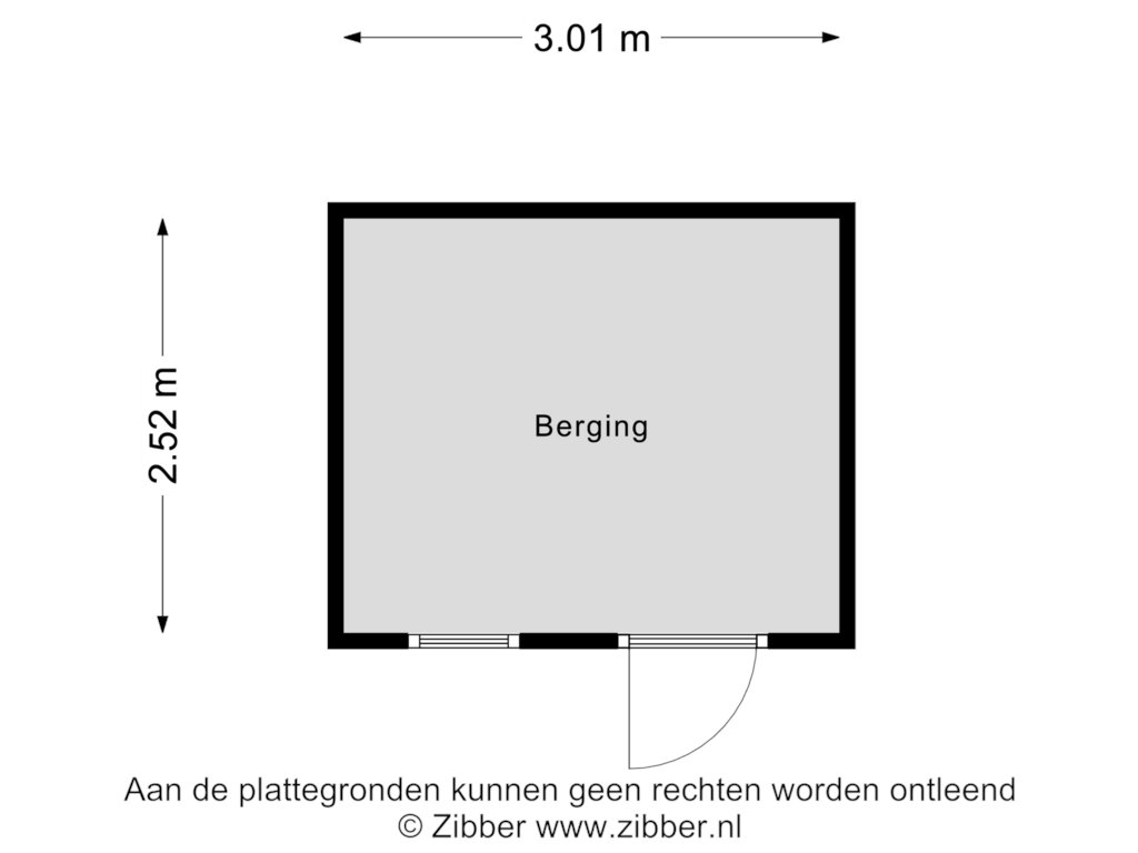 Bekijk plattegrond van Berging van Hobbemalaan 54