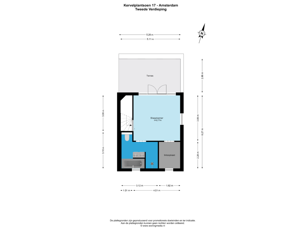 Bekijk plattegrond van 2e_verd van Kervelplantsoen 17