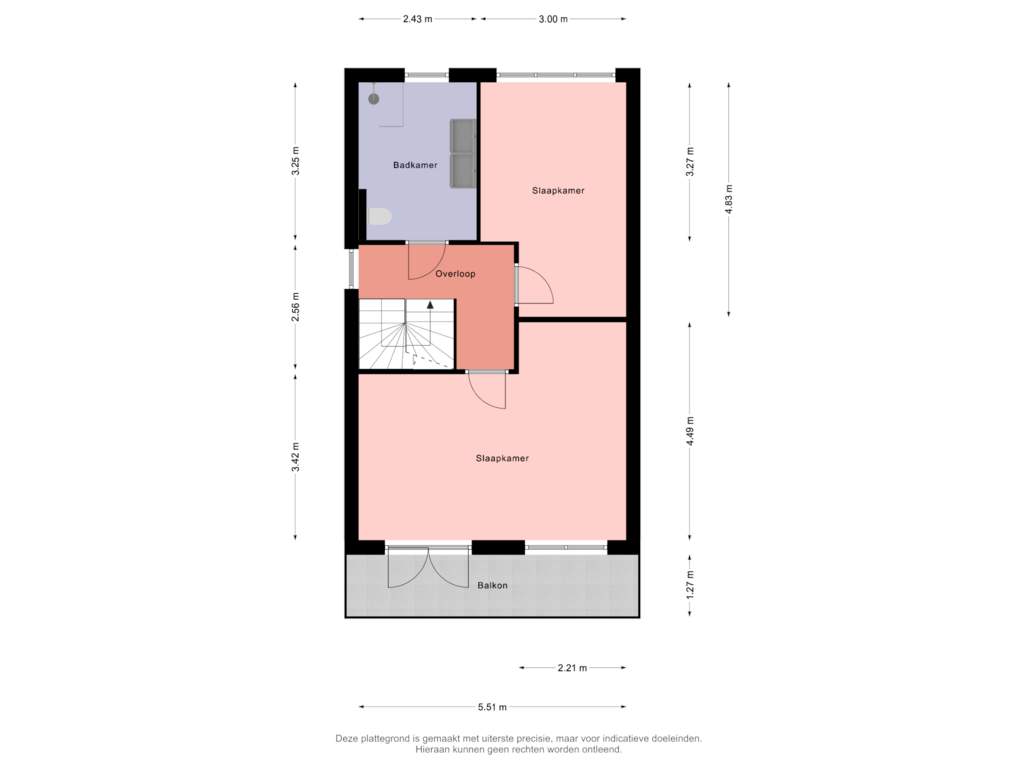 View floorplan of 1e Verdieping of Pluut 10