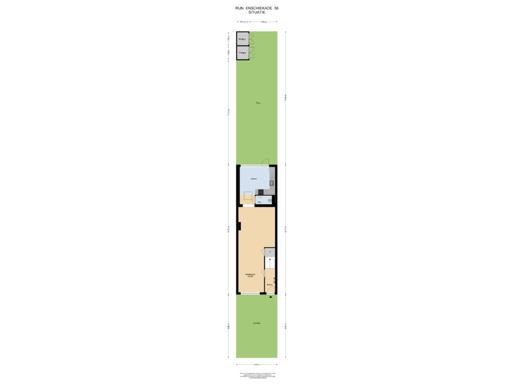 View floorplan of Situatie of Rijn en Schiekade 56