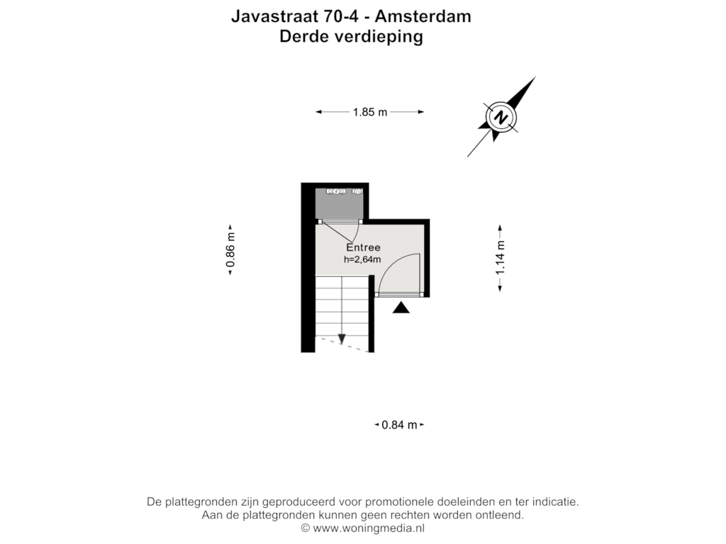 Bekijk plattegrond van 3e_verd van Javastraat 70-4