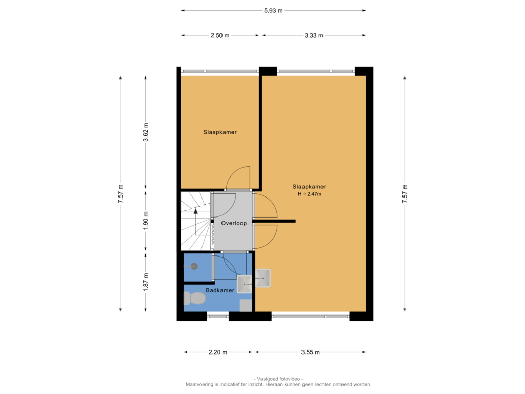 Bekijk plattegrond van 1e verdieping van T.M.C. Asserplantsoen 22