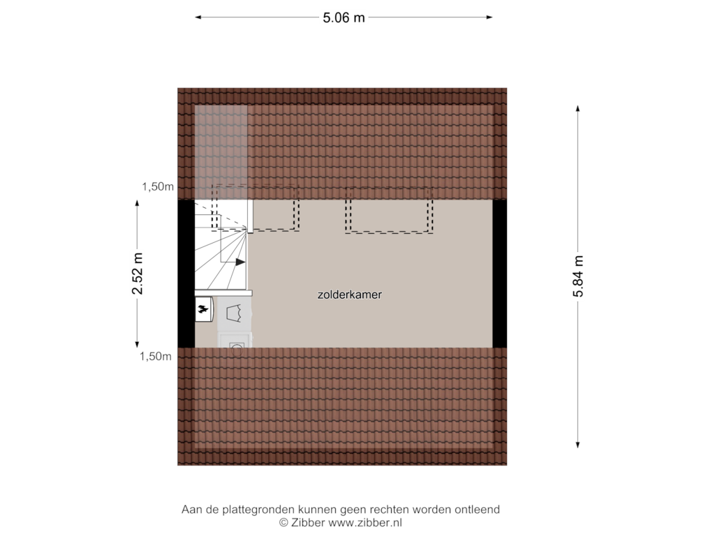 Bekijk plattegrond van Tweede verdieping van Courtine 32