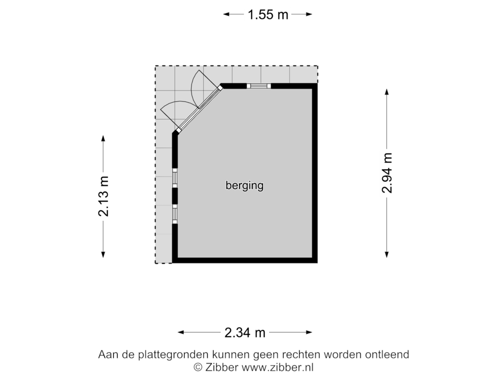 Bekijk plattegrond van Berging van Courtine 32