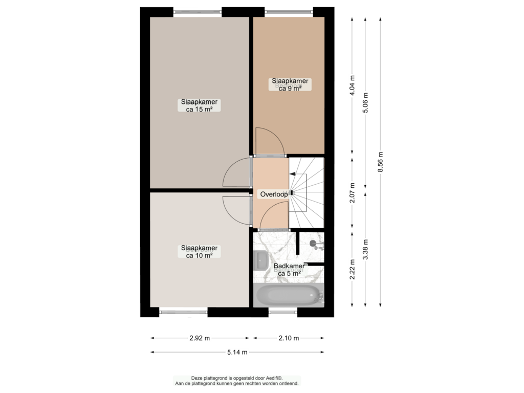 Bekijk plattegrond van Eerste verdieping van Merkelbachstraat 9