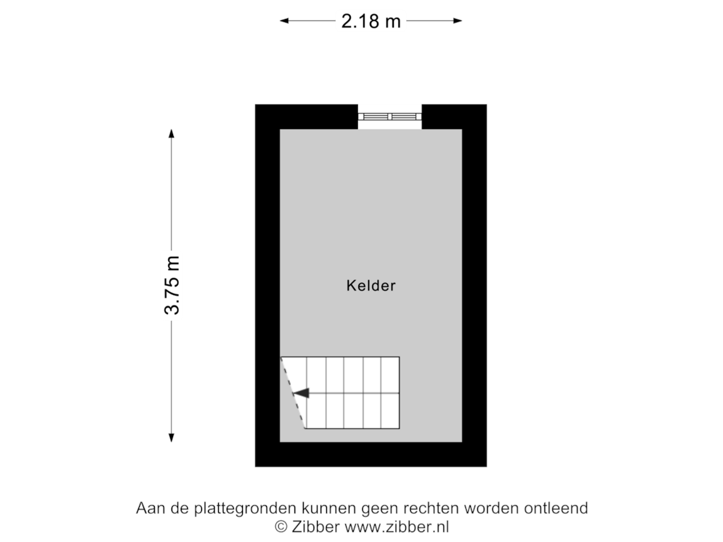 Bekijk plattegrond van Kelder van Pannerdenseweg 58